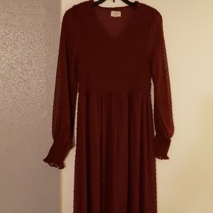 Beautiful Swiss Dot Maxi Dress